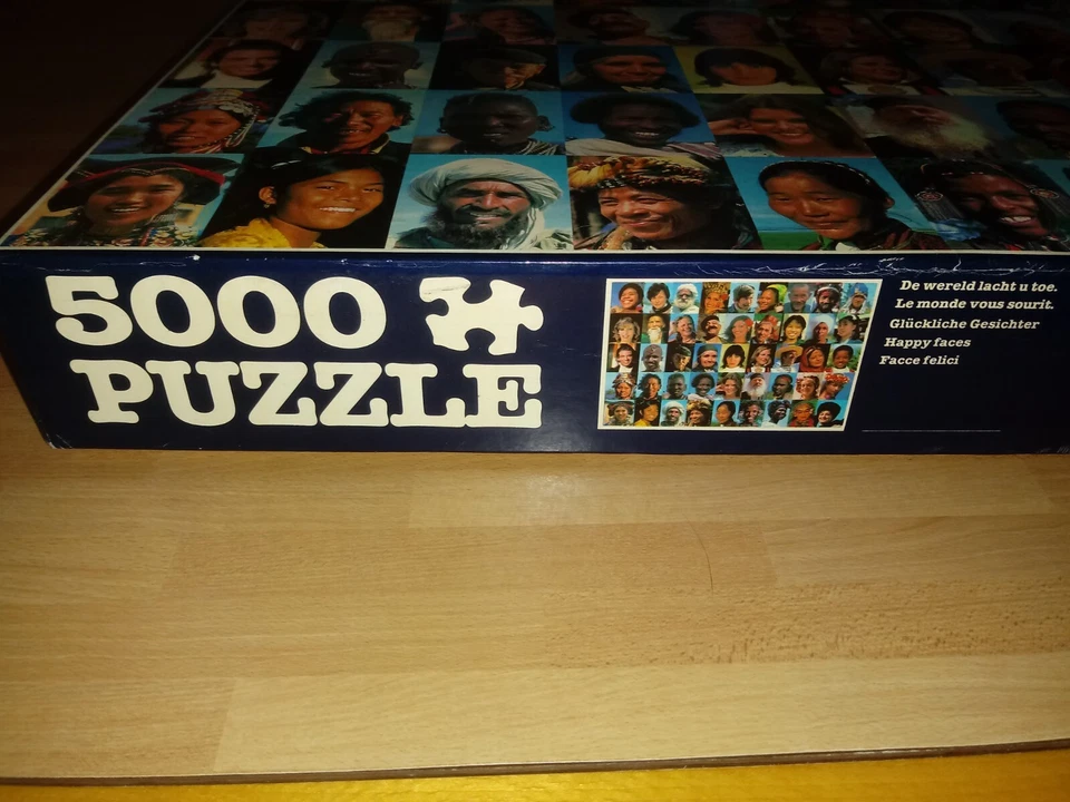 JUMBO puzzle jigsaw HAPPY FACES 5000 PEZZI NEW SAELED - Immagine 2 di 4