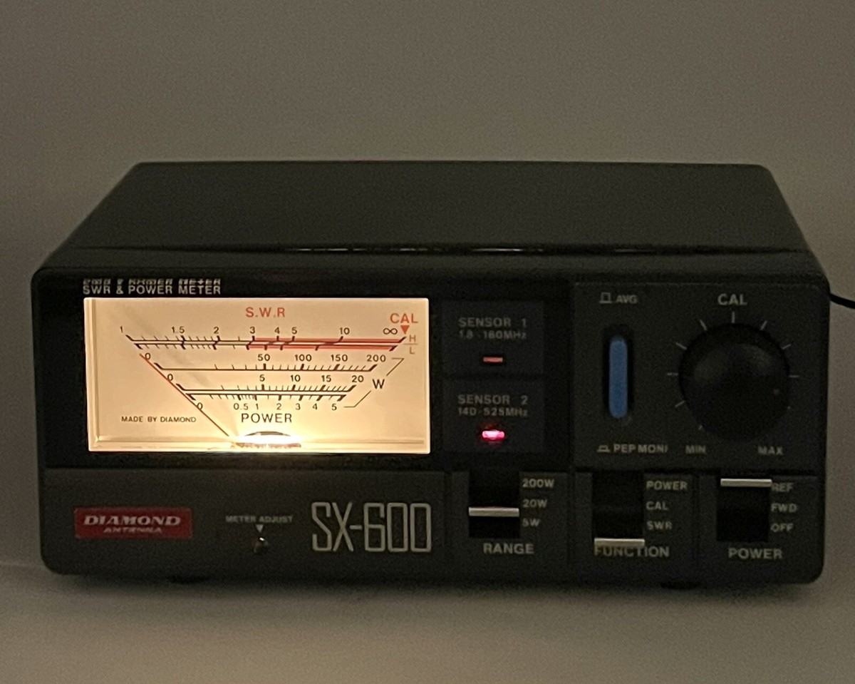 Diamond Antenna SX600 Dual Power Meters W/ Power Supply Diamond Antenna SX600 Dual Power Meters W/ Power Supply