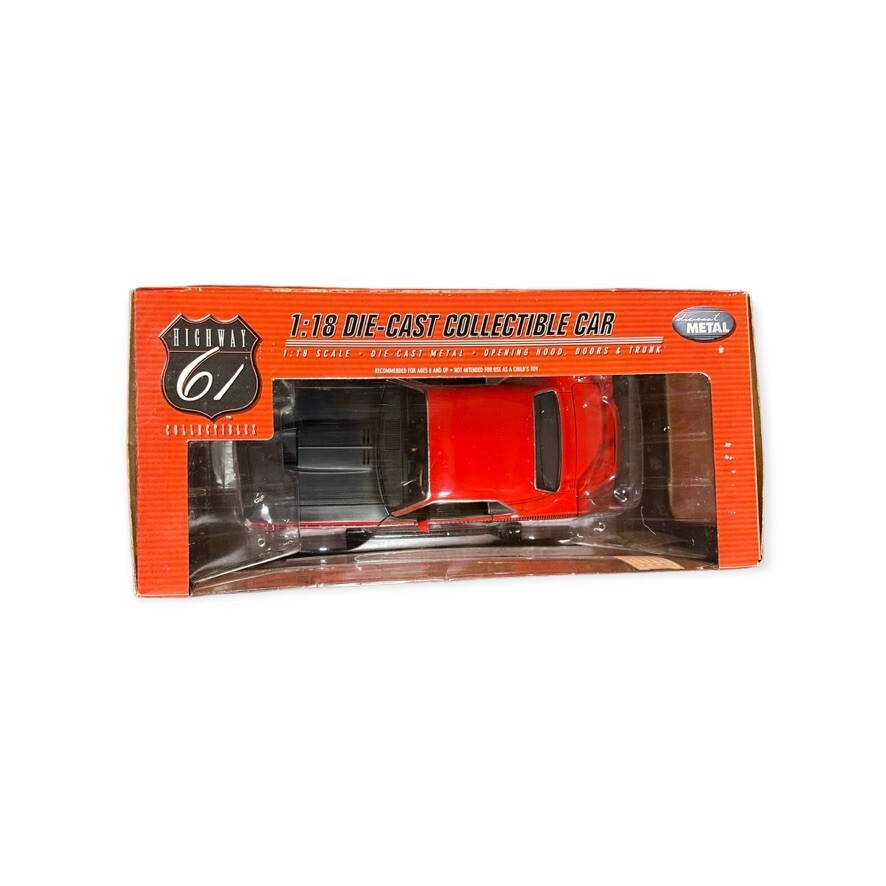 Highway 61 Red & Black 1970 Cuda AAR 1:18 Scale Die-Cast Car