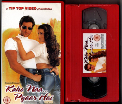 KAHO NAA PYAAR HAI - TTV BOLLYWOOD PAL VHS TAPE - Hritik Roshan, Amisha