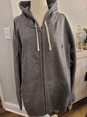 Ralph Lauren Polo Zip Front Fleece Hoodie Men 3XLT New w/Tags