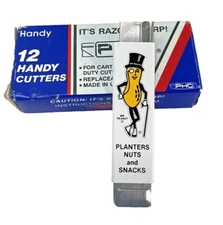 Planters Mr Peanut Razor Box Cutter Knife 1991 NOS - Last Available!