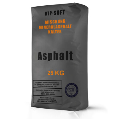 10 X 25 Kg Kaltasphalt 0-8 Mm – Reparaturasphalt Kaltmischgut 250 Kg, Einfach Verarbeitbar