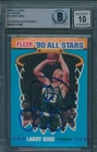 1990/91 Fleer All-Stars #2 Larry Bird Beckett Authentic Signed Auto 10 *3199