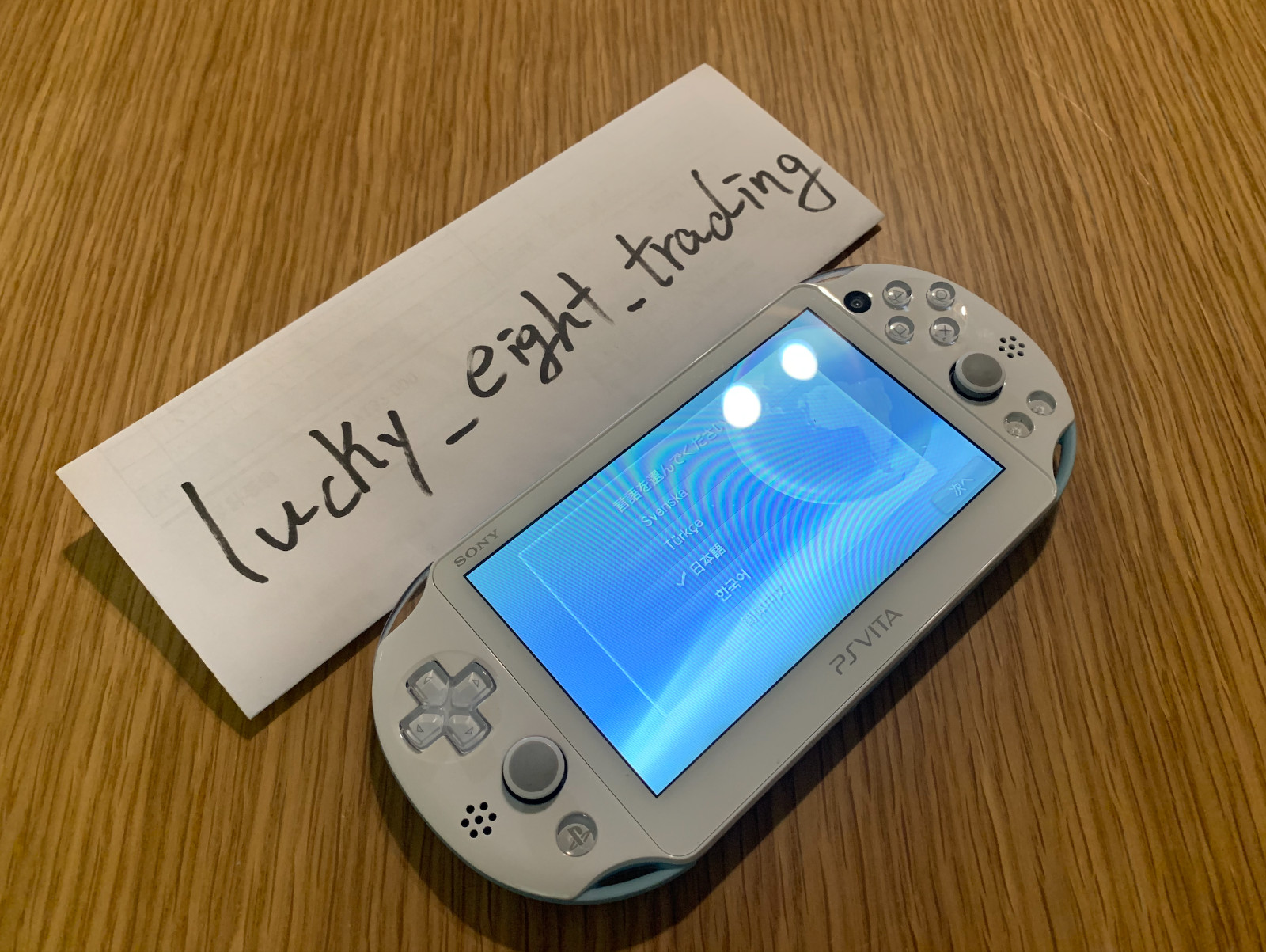 PS Vita Light Blue White PCH 2000 ZA14 Console only PSV Slim [H]
