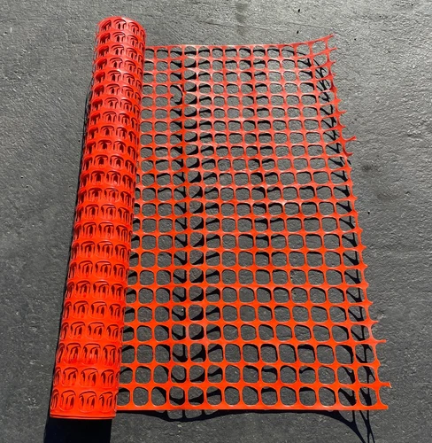Sandbaggy 4 x 100 ft Roll - 17 lb ESA Orange Safety Barrier Fence - DOT Approved - product listing photo
