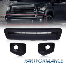Fit 2014-2020 Toyota Tundra 4 Pcs Front Bumper Cover With Grille and End Caps