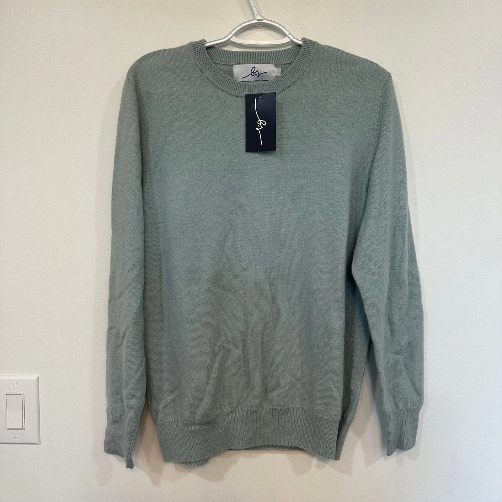 Boston Scott Mens 3XL 100% Cashmere Sweater Teal Blue Crewneck Lush NWT $175