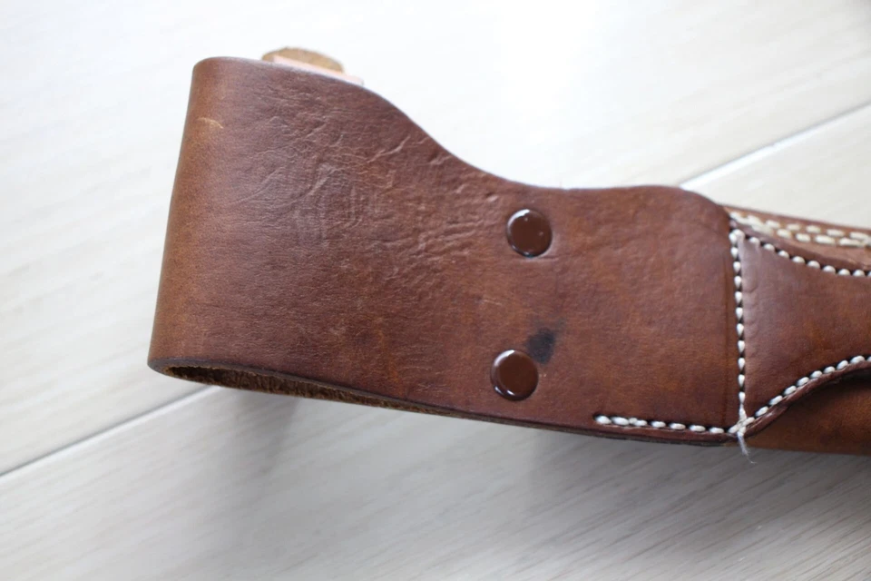 Cuchillo de hoja fija Hattori H-103 ATS-34 Cocobolo Japón modelo antiguo con funda E37 Foto 3 de 4