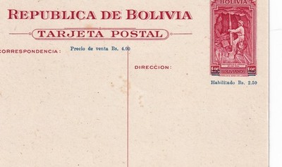 Ganzsache Bergbau Titicacasee Bolivien