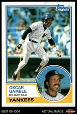 1983 Topps #19 Oscar Gamble Yankees 8 - NM/MT