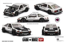 Mini GT -Kaido House TOYOTA AE86 SPRINTER TRUENO KAIDO Street V1 #180 - nuovo IMBALLO ORIGINALE