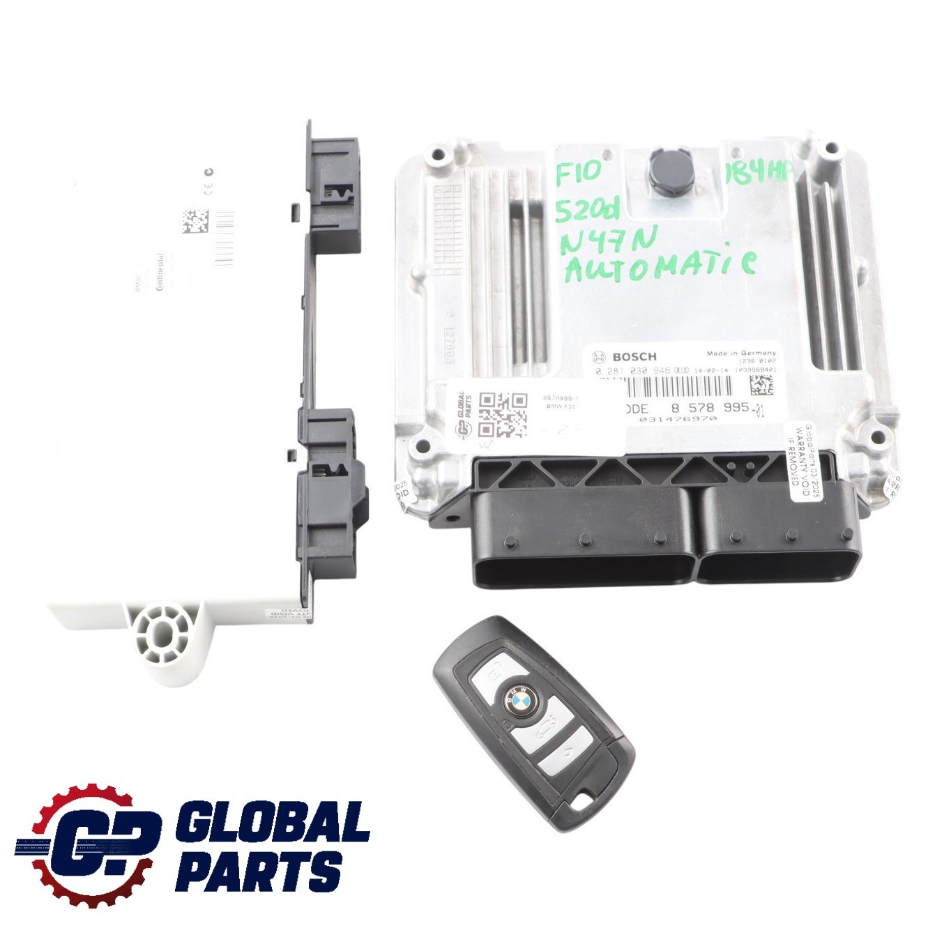 BMW F10 F20 520d 320d N47N 184HP Centralina Motore ECU DDE Kit 8578995 Cas4