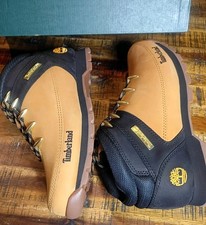 Timberland Mens Euro Sprint Leather Hiker Boots Wheat Black&Gold Accents   10.0