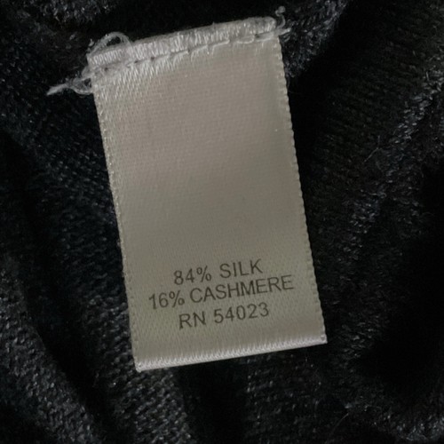 Banana Republic Mens Silk Cashmere Sweater Sz L Crew Neck Lightweight Gray - Picture 9 of 10