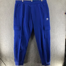 Adidas Men's Size 2XL Trefoil Cargo Pants Blue IA4781