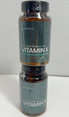2X Nutriissa Vitamin K 4-in-1 6200mcg K1 K2 MK4 MK7 MK9 60 Caps EXP 1/2028