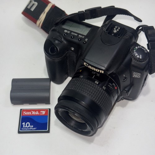Canon EOS 20D Digital Camera W/ 35-80mm f4-5.6 III Zoom Lens Tested No Charger - Picture 2 of 9