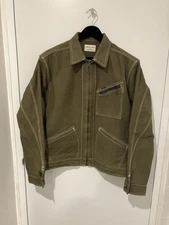 Samurai Jeans - SJ19B-BS - 15oz Selvedge Jacket - Olive - Size 44