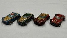 Vintage Tin Toy Car Lot Japan Litho Race Taxi Fire Chief Parts