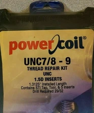 7/8"-9 UNC PowerCoil Thread Repair Kit