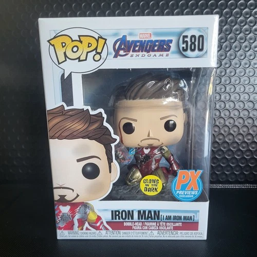 Funko Pop! Iron Man #580 I Am Iron Man GITD Metallic Marvel Endgame
