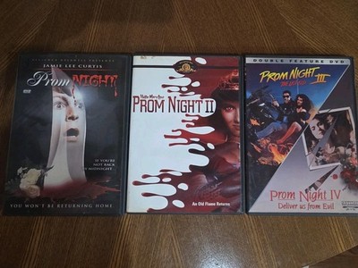 Prom Night 1-4 DVD Lot Bundle - Hello Mary Lou II, III Last Kiss, IV Horror OOP