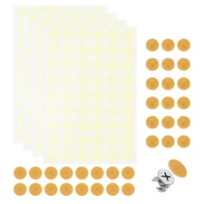 216Pcs Screw Hole Stickers and 200Pcs 18mm Screw Cover Caps, Orange