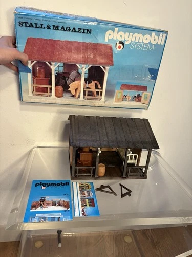 Vtg Playmobil Western Stall Magazin Art.-Nr. 3428