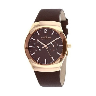 Skagen Black Label Men's Brown Dial Quartz Watch 583XLRLM