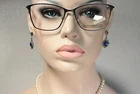 Well Made Black Eyeglass Frames SCANDINAVIAN FRAMES SF-5630