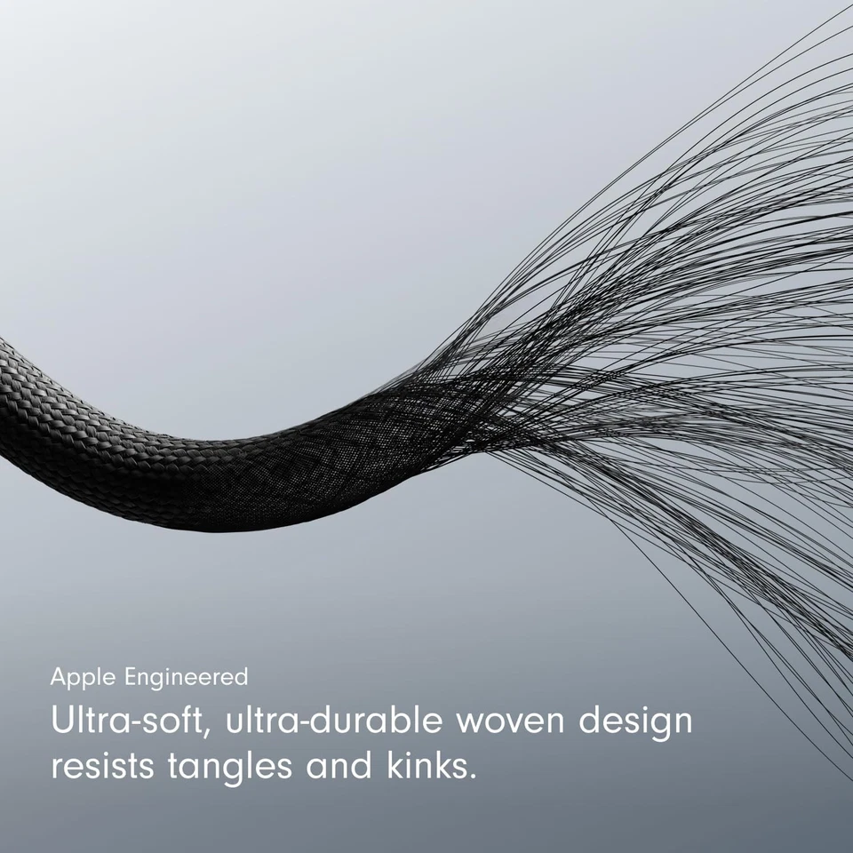 USB-C to USB-C Woven Cable (1.5m / 5ft) – Bolt Black - Image 4 of 4