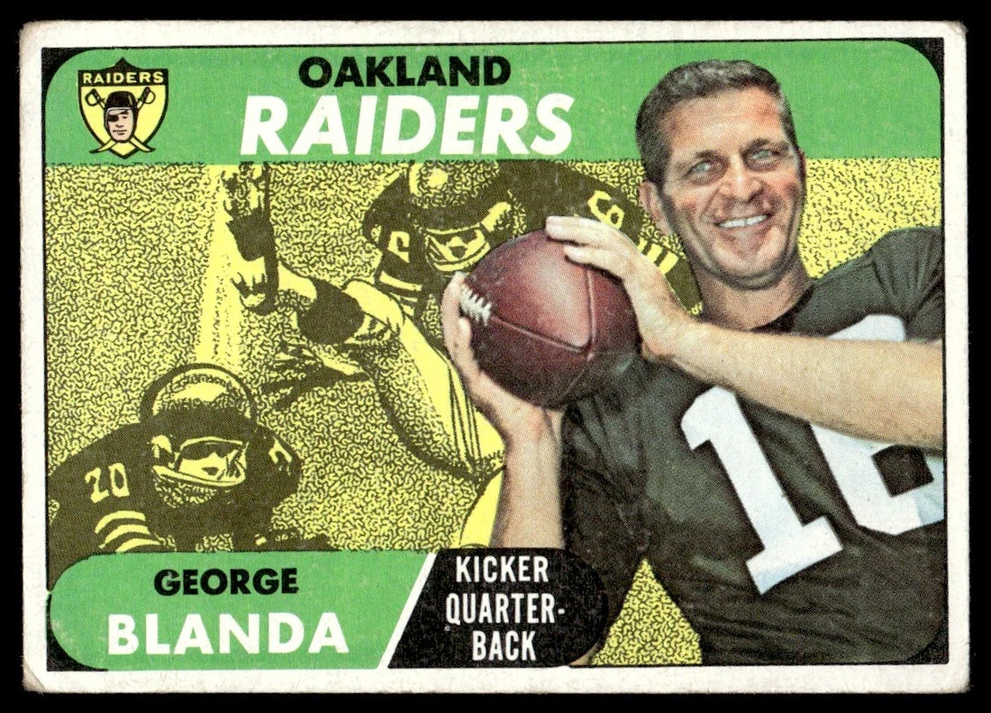 1968 Topps George Blanda Oakland Raiders #142