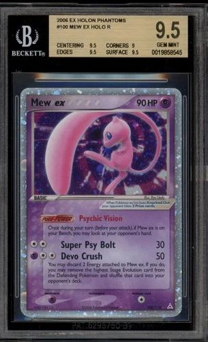 Pokemon Mew ex EX Holon Phantoms Holo Ultra Rare #100 BGS 9.5 Gem Mint