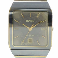 RADO Junk 152.0366.3 DIASTAR Watch Quartz Date Silver
