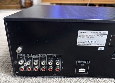 Sony TA-AX401 Integrated Stereo Amplifier 5-Band Graphic Equalizer