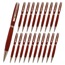 Slimline Pen Kit, Platinum Finish, 20 Pack, Legacy Woodturning