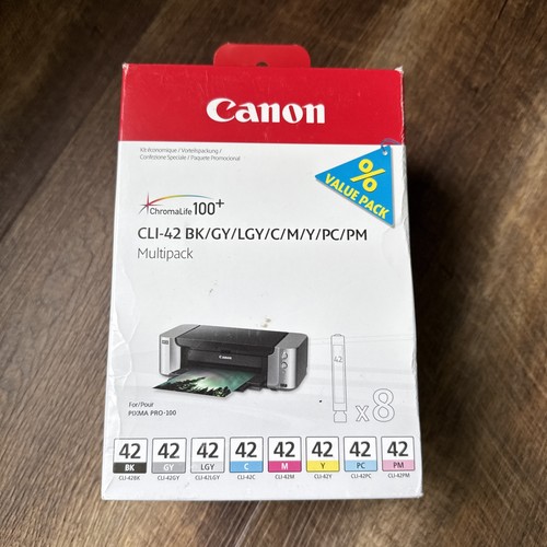 Canon CLI-42 8 PK Vorteilspack Tinte, 8er Pack kompatibel zu PIXMA PRO-100