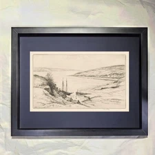 Kerr Eby "Cornwall" CUSTOM FRAMED Art