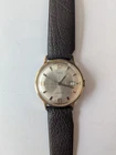 Vintage Timex Marlin Gold Tone For Parts Not Running 1970s Champagne Dial