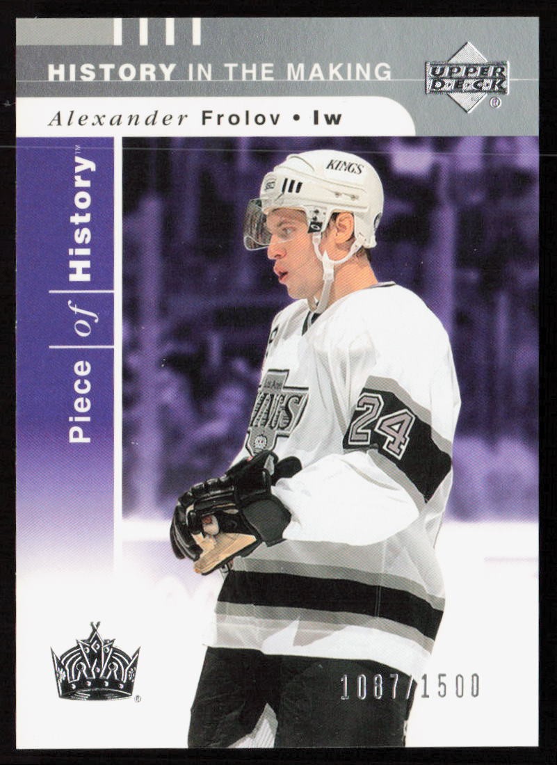 Alexander Frolov 2002-03 Upper Deck Piece of History #133 #/1500 - LA Kings