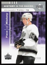 Alexander Frolov 2002-03 Upper Deck Piece of History #133 #/1500 - LA Kings