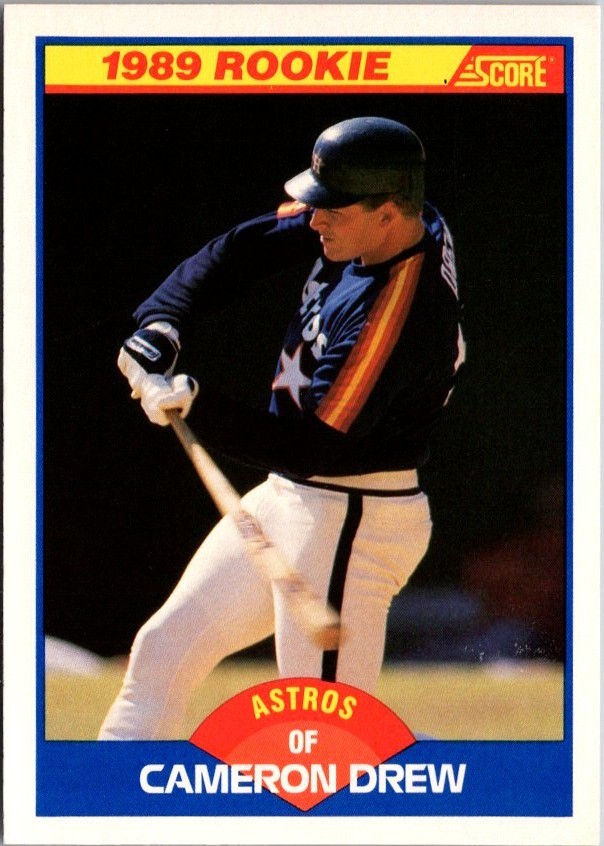 Cameron  Drew (RC) - 1989 SCORE - #643 Houston Astros