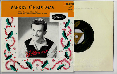 Pat Boone:Merry Christmas/German London EP RE-D 1128 EP 7'' 1958 - NEAR MINT