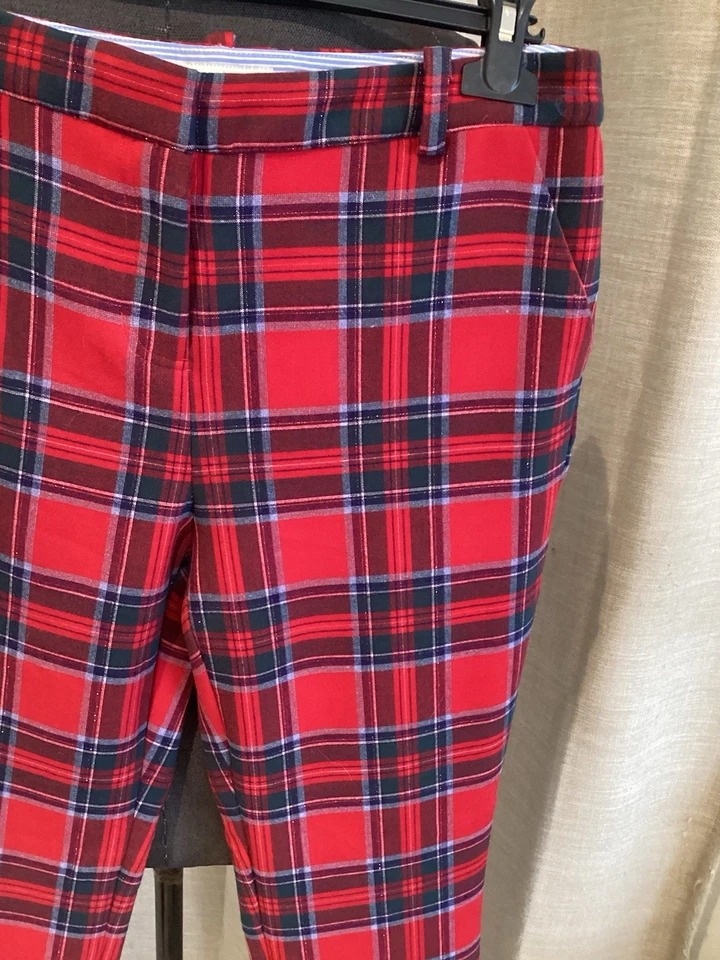 Superbe Et Authentique Pantalon Écossais Rouge Vineyard Vines 40 Tbe - Photo 2/4