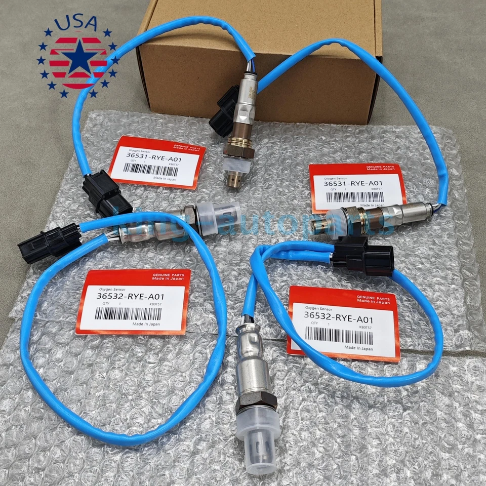 New ! 4× O2 Oxygen Sensor For 2007-2009 Acura MDX V6 3.7L Upstream & Downstream Foto 3 de 4