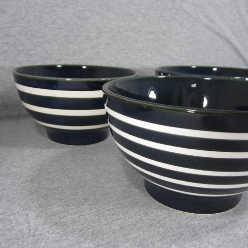 Williams Sonoma Chinese Blue & White Striped Noodle Bowls - Soup Salad Cereal - Picture 3 of 7