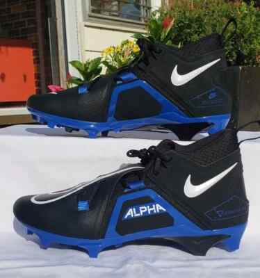 New nike alpha Menace Pro 3 Black Blue Football‎ Cleats  Mens 9 Lace Up Shoes s-l400.jpg main image 4