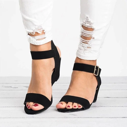 Women's Summer Anti-Slip Casual Shoes Women Sandal Beach Wedge Sandals Walking - Picture 19 of 47