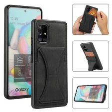 For Samsung Galaxy A12 A30 A42 A51 A72 Leather Back Card Slot Phone Case Cover